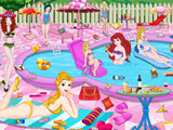 Princess Pool Party Cleaning