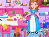 Princess Sofia Messy Bedroom Cleaning