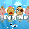 happy twins